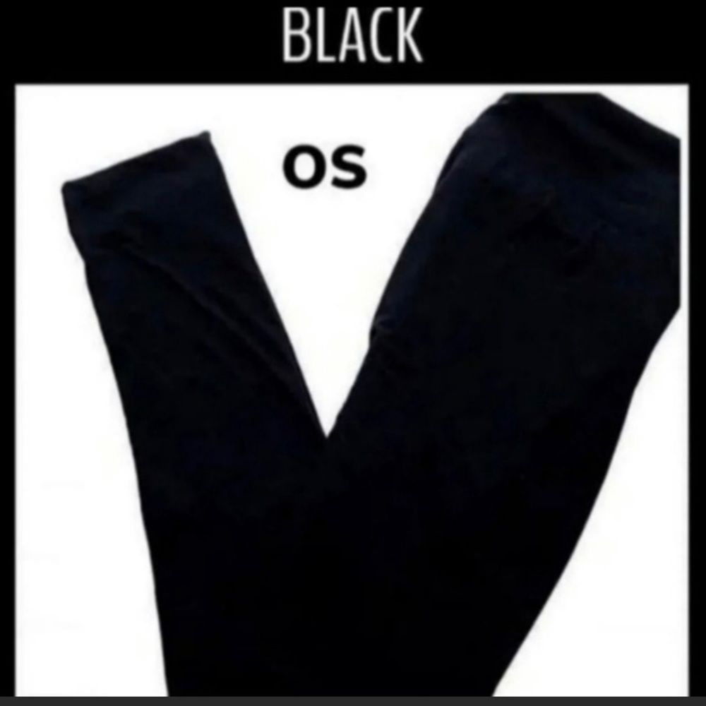 Black OS leggings NWT